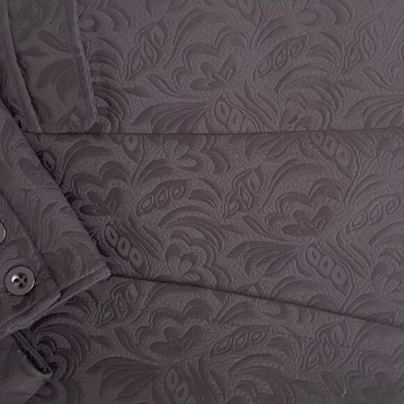 Buffalo David Bitton Black Paisley textured Coat Sz M​​​​ - Picture 8 of 14